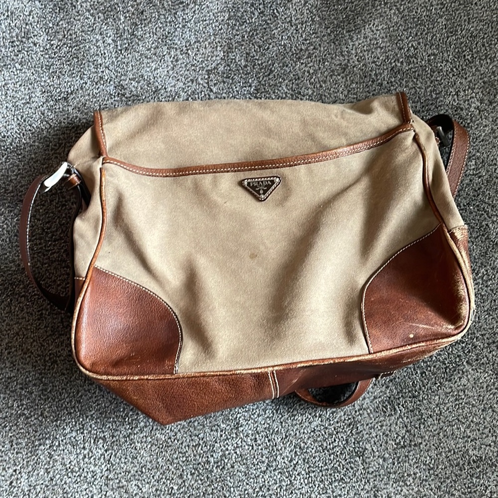 Vintage Prada messenger bag